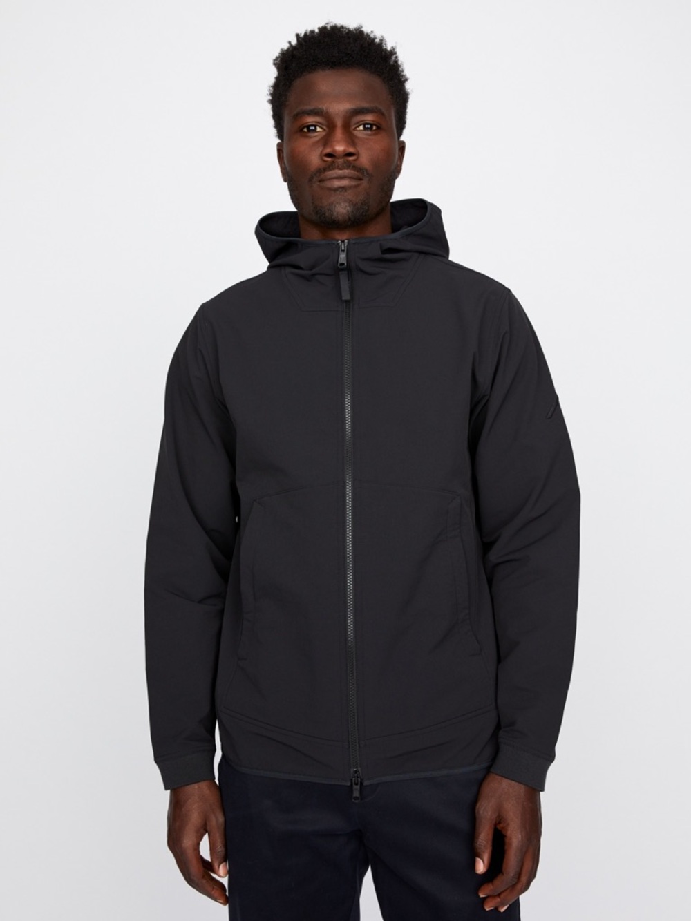 Hill City - Gap - Soft Shell Hooded Jacket - Black - Men’s Large
